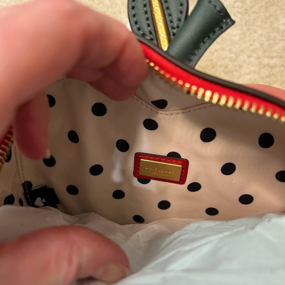 Kate Spade NWT Big Apple Embellished 3d Crossbody Red Beaded Novelty Apple Purse - Picture 6 of 17